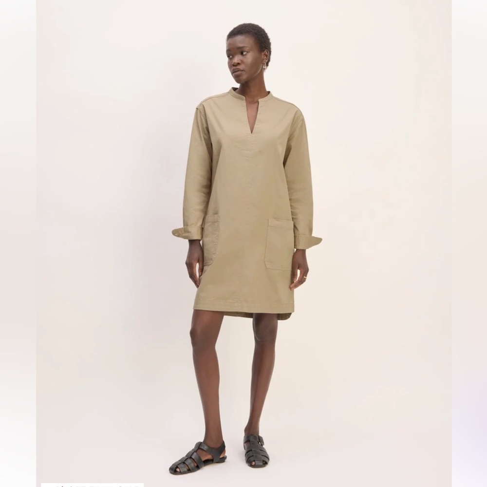 Everlane Long Sleeve Utility Mini Dress